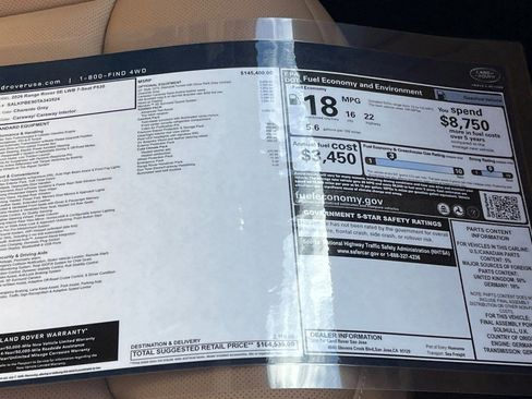 New 2026 Land Rover Range Rover Long Wheelbase SE AWD/4WD image 28
