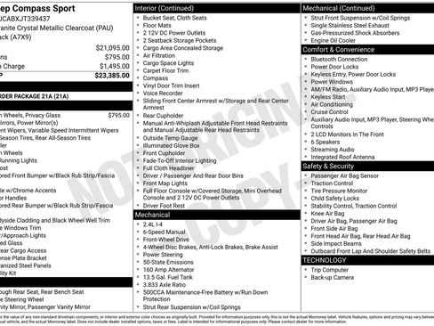 Used 2018 Jeep Compass Sport image 16