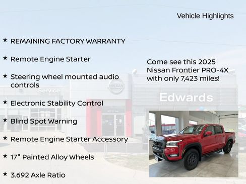 Used 2025 Nissan Frontier PRO-4X AWD/4WD image 11