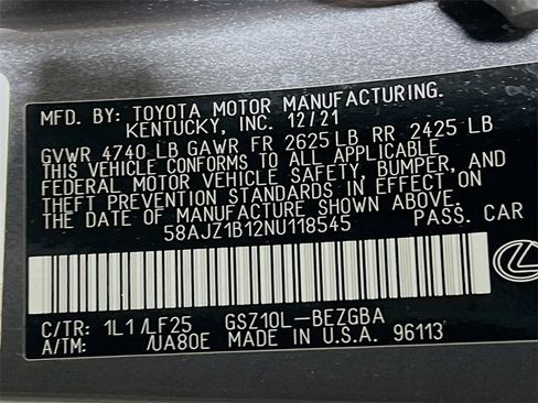 Used 2022 Lexus ES 350 F Sport image 33