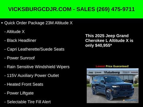 New 2025 Jeep Grand Cherokee L Altitude image 11