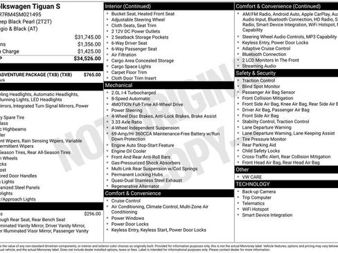 Certified 2025 Volkswagen Tiguan S AWD/4WD image 19