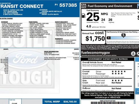 Used 2023 Ford Transit Connect XL FWD image 9