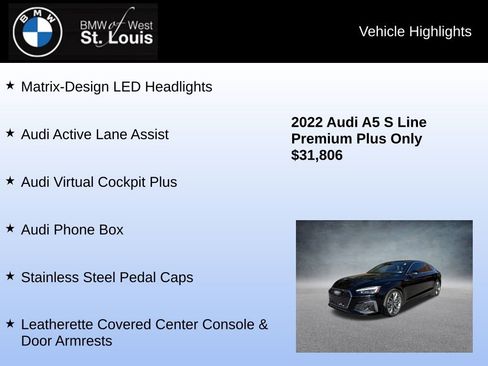 Used 2022 Audi A5 2.0T Premium Plus w/ Premium Plus image 24