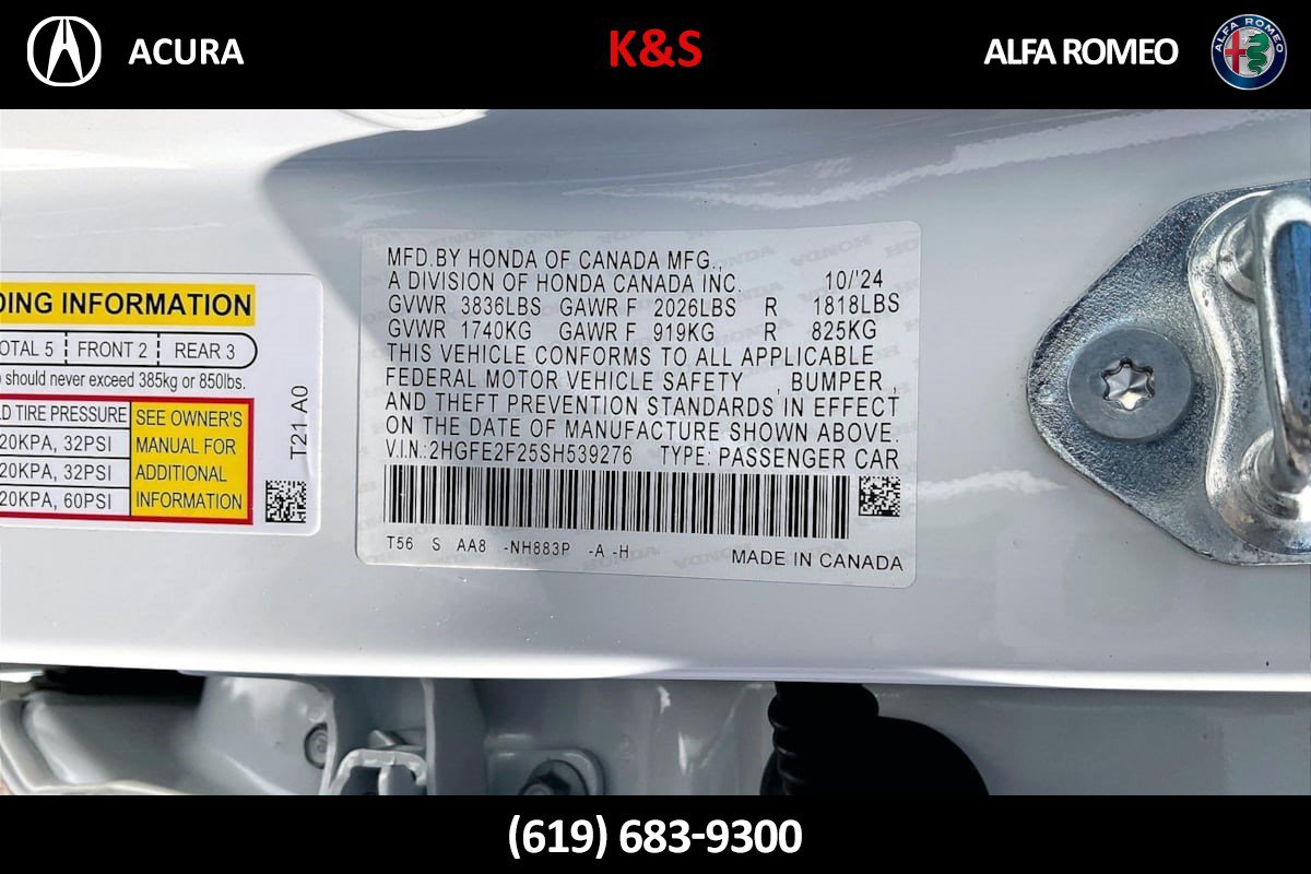 Used 2025 Honda Civic LX image 35