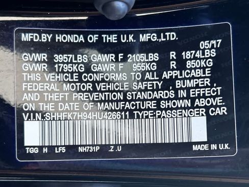 Used 2017 Honda Civic Sport Touring image 22