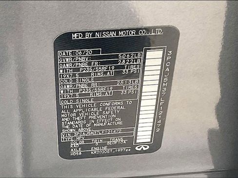 Used 2020 INFINITI QX50 Luxe w/ Navigation Package image 31