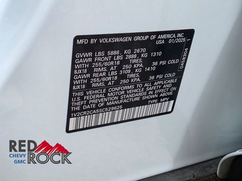 Used 2025 Volkswagen Atlas Peak Edition SE AWD/4WD image 28
