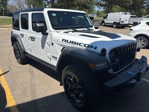 Used 2022 Jeep Wrangler Unlimited Rubicon 4xe w/ Steel Bumper Group AWD/4WD image 3