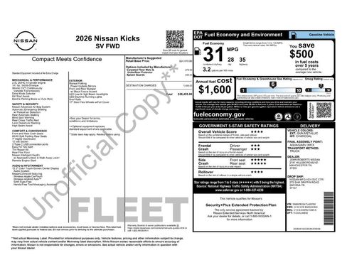 Certified 2026 Nissan Kicks SV FWD image 2