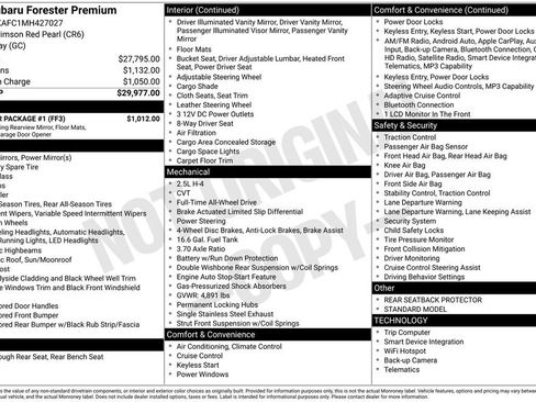 Used 2021 Subaru Forester Premium w/ Popular Package #1 AWD/4WD image 10
