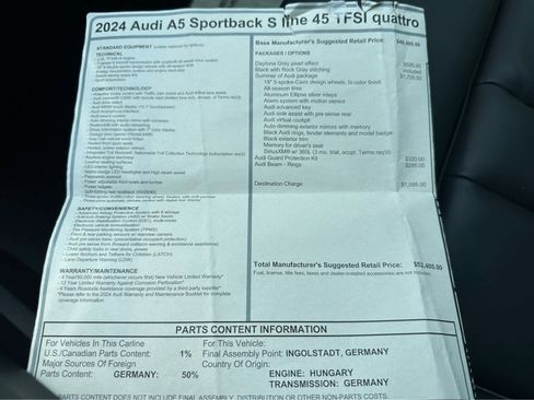 Used 2024 Audi A5 2.0T Premium AWD/4WD image 25