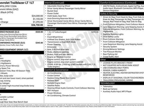 Certified 2023 Chevrolet TrailBlazer LT w/ Convenience Package image 30