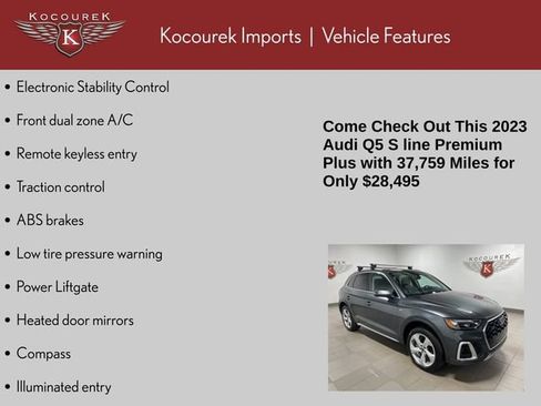 Used 2023 Audi Q5 2.0T Premium Plus w/ Premium Plus Package AWD/4WD image 4