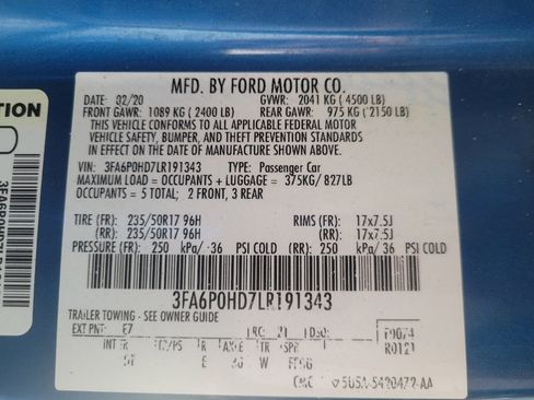 Used 2020 Ford Fusion SE FWD image 33