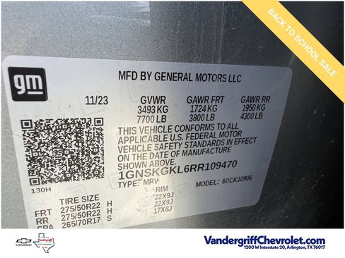 Certified 2024 Chevrolet Suburban High Country w/ Advanced Technology Package AWD/4WD image 32