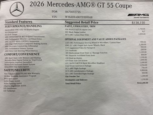 New 2026 Mercedes-Benz AMG GT 55 image 25