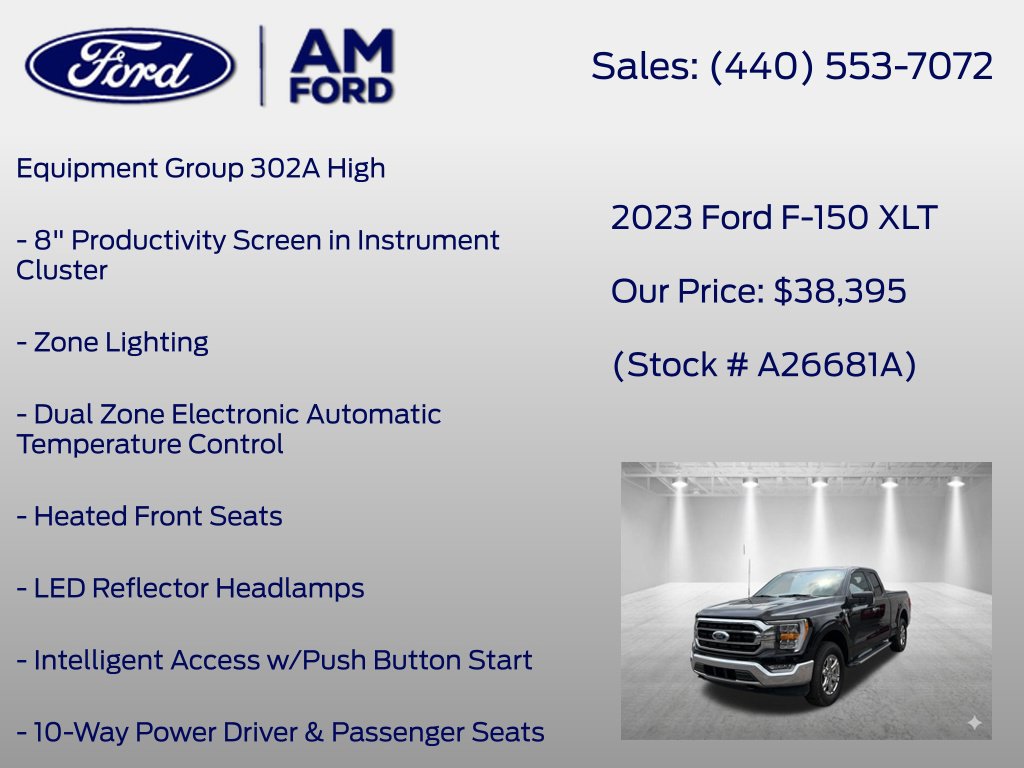 Used 2023 Ford F150 XLT w/ Equipment Group 302A High AWD/4WD image 14