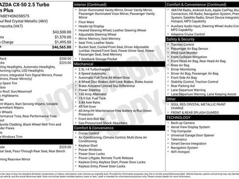 Used 2025 MAZDA CX-50 2.5 Turbo w/ Premium Plus Pkg image 32