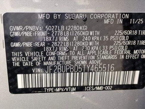 New 2026 Subaru Outback Premium image 18