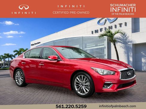 Used 2023 INFINITI Q50 Luxe w/ Cargo Package RWD image 1