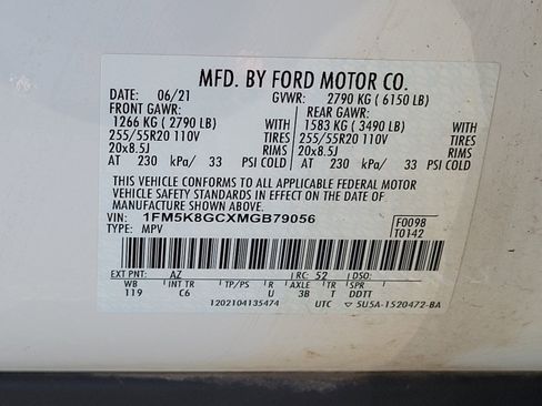 Used 2021 Ford Explorer ST w/ Equipment Group 401A AWD/4WD image 16