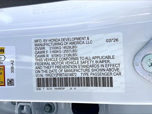 New 2026 Honda Accord Touring image 8