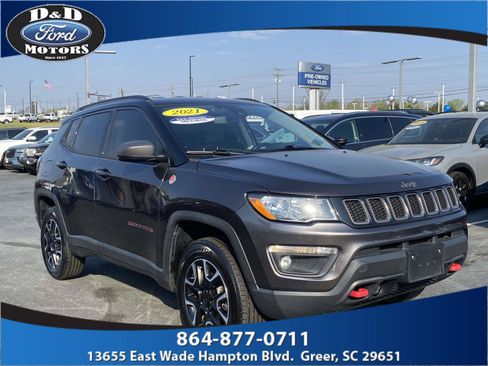 Used 2021 Jeep Compass Trailhawk AWD/4WD image 1