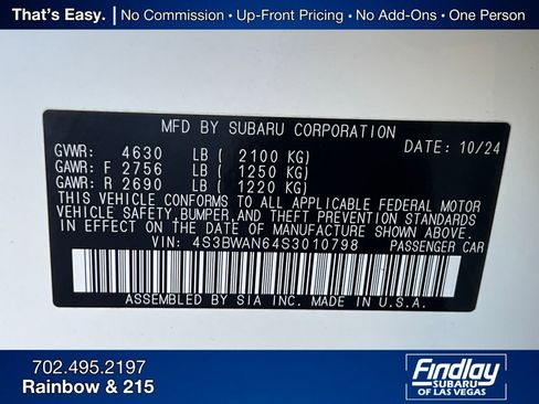 Certified 2025 Subaru Legacy Limited image 35