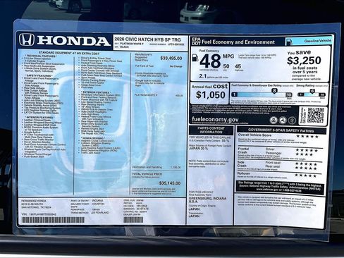 New 2026 Honda Civic Sport Touring image 19