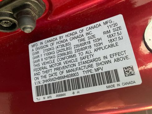 Certified 2021 Honda CR-V EX-L image 39