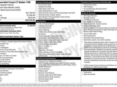 Used 2019 Chevrolet Cruze LT w/ Convenience Package image 3