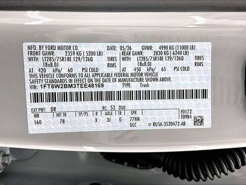 New 2026 Ford F250 Platinum w/ Tremor Off-Road Package AWD/4WD image 8