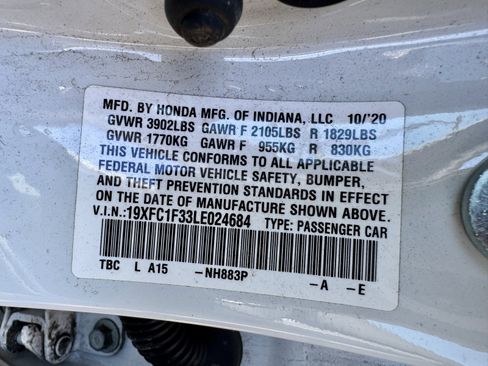 Used 2020 Honda Civic EX image 27