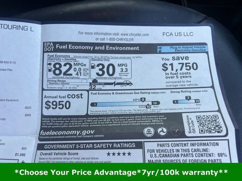 Certified 2022 Chrysler Pacifica Touring-L w/ S Appearance Package image 38