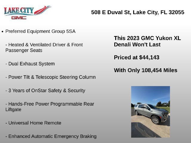 Used 2023 GMC Yukon XL Denali w/ LPO, Floor Liner Package RWD image 4