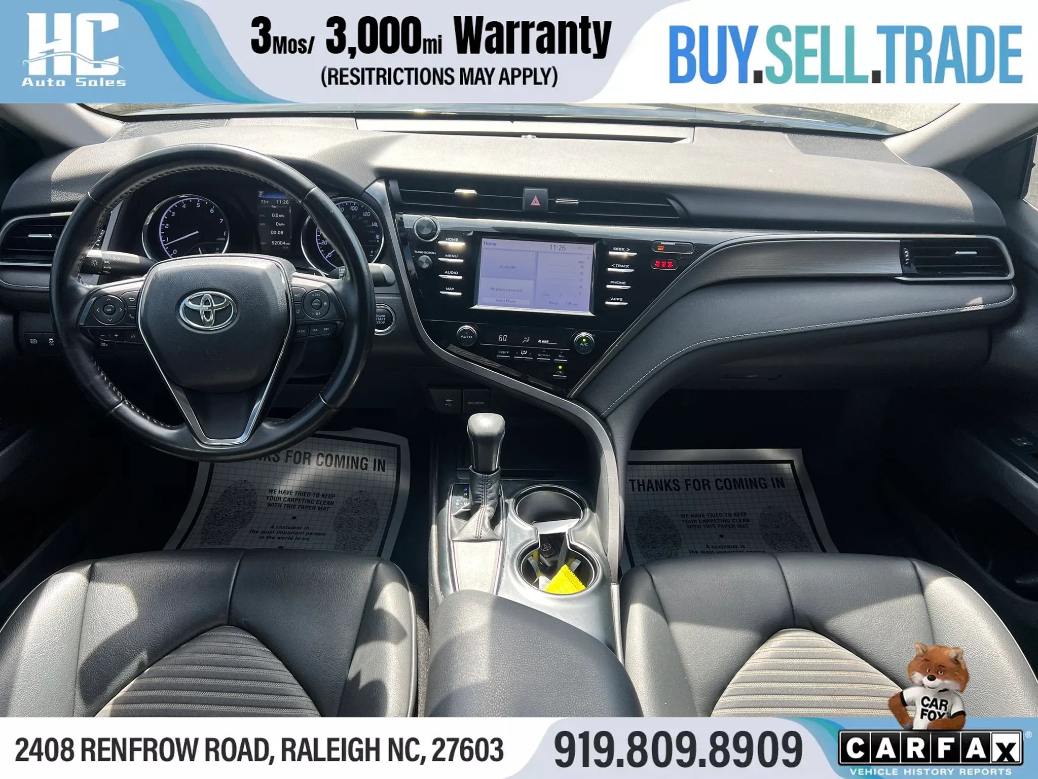 Used 2019 Toyota Camry SE w/ Convenience Package FWD image 22