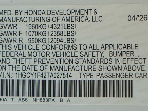 Certified 2026 Honda Accord SE image 30