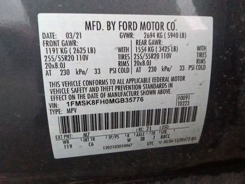 Used 2021 Ford Explorer Limited AWD/4WD image 8