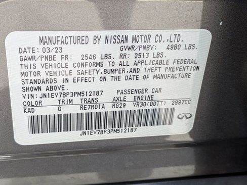 Used 2023 INFINITI Q50 Luxe w/ Cargo Package RWD image 12