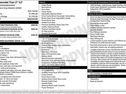 Used 2022 Chevrolet Trax LT w/ Premium Seat Package AWD/4WD image 14