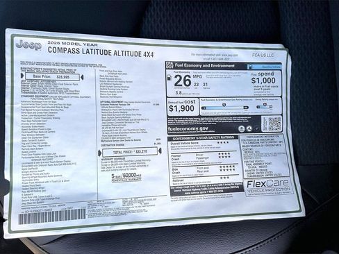 New 2026 Jeep Compass Latitude image 14