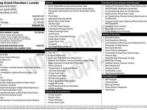 Used 2023 Jeep Grand Cherokee L Laredo w/ Luxury Tech Group I AWD/4WD image 24