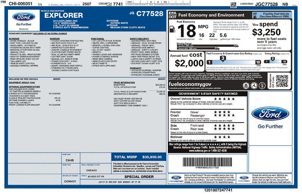 Used 2018 Ford Explorer 4WD image 2