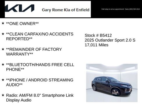 Used 2025 Mitsubishi Outlander Sport AWD image 6