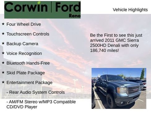 Used 2011 GMC Sierra 2500 Denali w/ Suspension Package, Off-Road AWD/4WD image 4