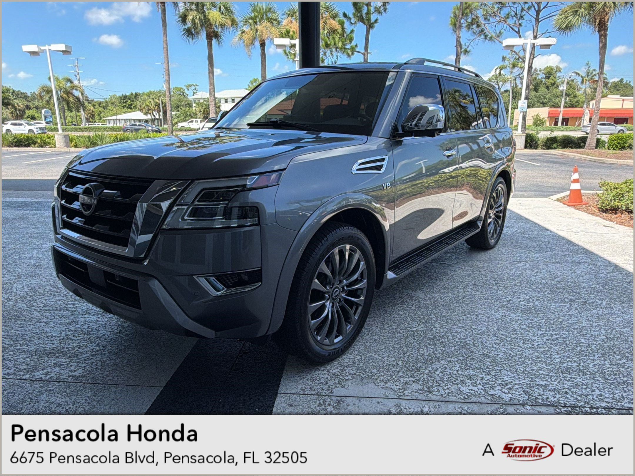 Used 2021 Nissan Armada Platinum w/ Captain's Chairs Package RWD image 1