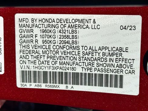 Certified 2023 Honda Accord EX image 14