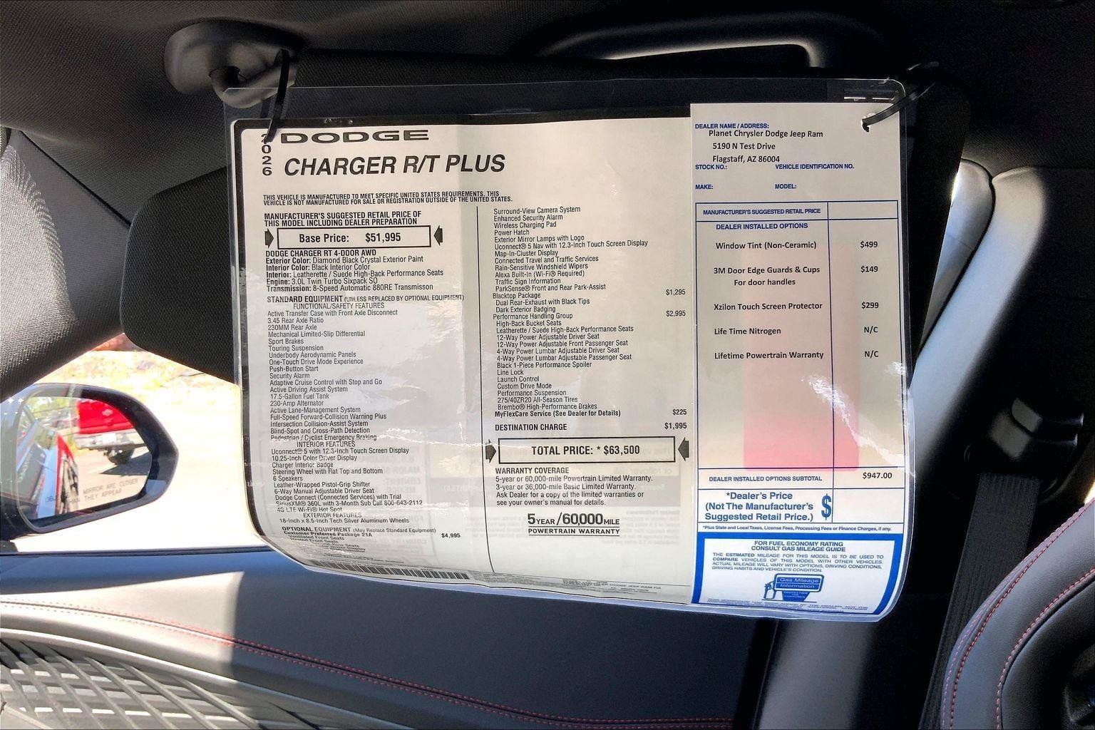 New 2026 Dodge Charger R/T AWD/4WD image 14