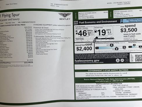 New 2026 Bentley Flying Spur Plug-In Hybrid image 54